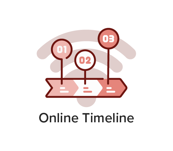 online timeline icon