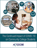 Report cover for The Continued Impact of COVID-19 on Community College Students