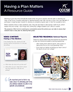 Resource Guide - Having a Plan Matters