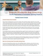 Ensure Students Are Learning: Faculty Descriptions of Innovative Teaching Practices: Graphing Economic Concepts