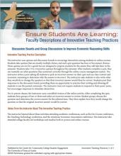 Ensure Students Are Learning: Faculty Descriptions of Innovative Teaching Practices: Discussion Boards and Group Discussions to Improve Economic Reasoning Skills