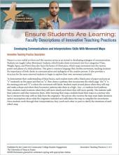 Ensure Students Are Learning: Faculty Descriptions of Innovative Teaching Practices: Developing Communications and Interpretations Skills With Movement Maps