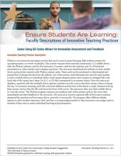 Ensure Students Are Learning: Faculty Descriptions of Innovative Teaching Practices: Game Using QR Codes Allows for Immediate Assessment and Feedback