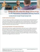 Ensure Students Are Learning: Faculty Descriptions of Innovative Teaching Practices: Learning Research Concepts Through Scavenger Hunts
