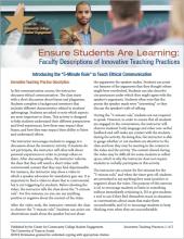 Ensure Students Are Learning: Faculty Descriptions of Innovative Teaching Practices: Introducing the 5-Minute Rule to Teach Ethical Communication
