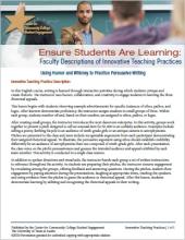 Ensure Students Are Learning: Faculty Descriptions of Innovative Teaching Practices: Using Humor and Whimsey to Practice Persuasive Writing