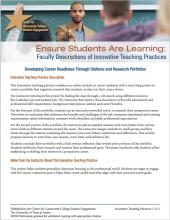 Ensure Students Are Learning: Faculty Descriptions of Innovative Teaching Practices: Developing Career Readiness Through Stations and Research Portfolios
