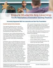 Ensure Students Are Learning: Faculty Descriptions of Innovative Teaching Practices: Increasing Engagement With Peer Instruction and Role-Play Presentations