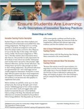 Ensure Students Are Learning: Faculty Descriptions of Innovative Teaching Practices: Student Blogs on Padlet