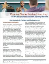Ensure Students Are Learning: Faculty Descriptions of Innovative Teaching Practices: Music Composition for Facilitating Social-Emotional Learning
