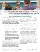 Ensure Students Are Learning: Faculty Descriptions of Innovative Teaching Practices: Hands-on Activity for Exploring Privilege and Oppression