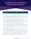 CCCSE Survey Items Related to Guided Career Pathways