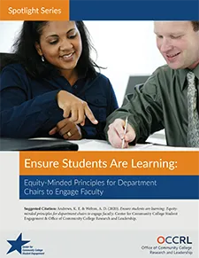 Equity-Minded Principles for Department Chairs to Engage Faculty