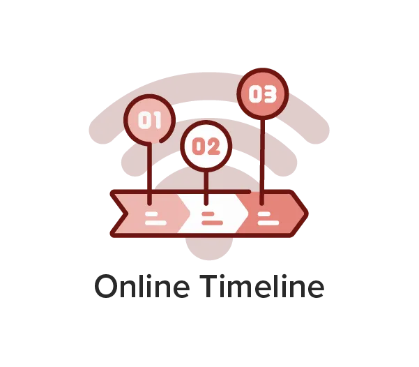 online timeline icon
