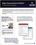 Resource Guide - High Expectations Matter Resource Guide - High Expectations Matter