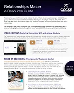 Resource Guide - Relationships Matter Resource Guide - Relationships Matter