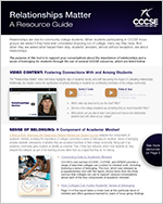 Resource Guide - Relationships Matter Resource Guide - Relationships Matter