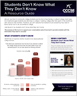 Resource Guide - Students Dont Know What They Dont Know