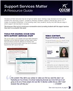 Resource Guide - Support Services Matter Resource Guide - Support Services Matter