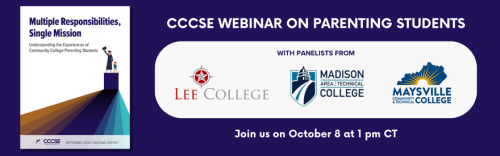 Information for an upcoming webinar on the Parenting Students report
