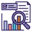icon of data and a report