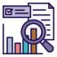 icon of data and a report