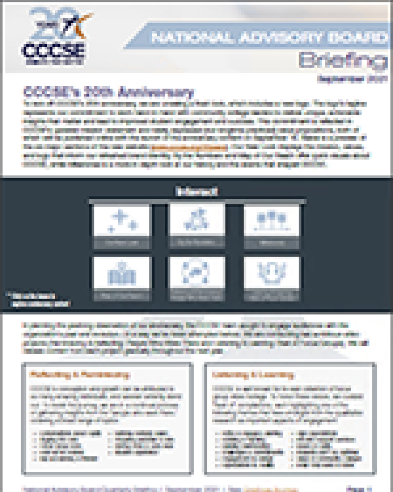 National Advisory Board Quarterly Briefing for September 2021